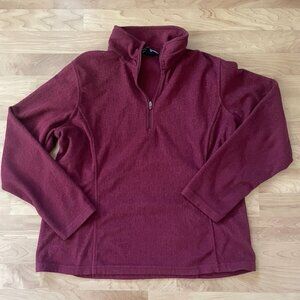 Lands' End Maroon Quarter Zip